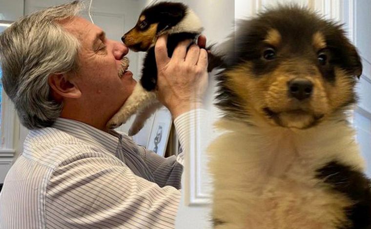 Alberto Fernández presentó a Kaila. 