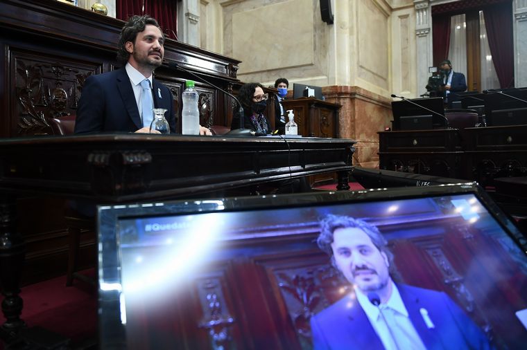 Cafiero detalló en el Senado los aportes del Estado a Latam.