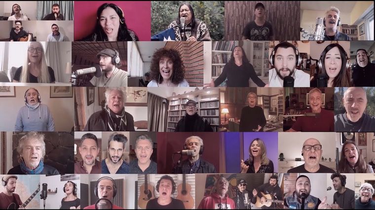 Músicos grabaron una nueva versión de