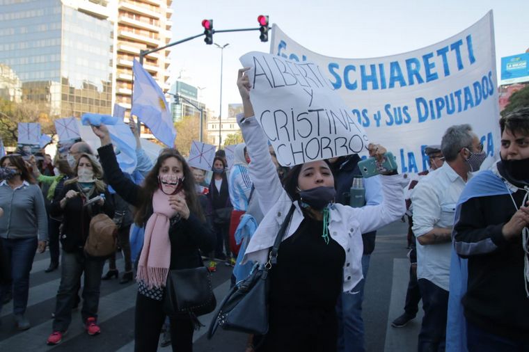 Banderazo contra la expropiación de Vicentin en Córdoba