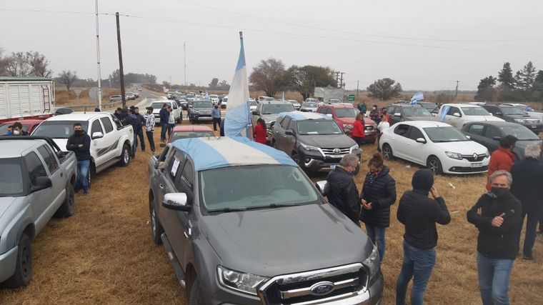 Movilización en Bell Ville contra la expropiación de Vicentin