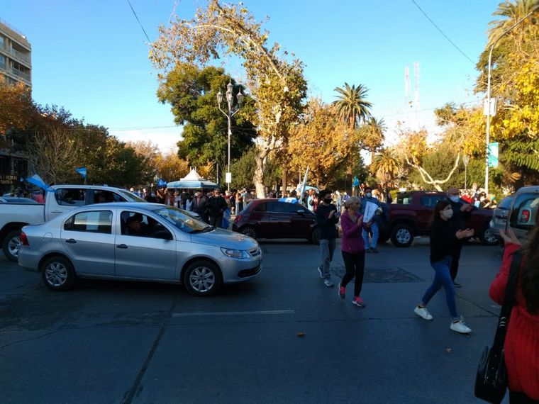Los sanjuaninos también marcharon contra la expropiación de Vicentin.