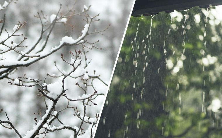 Alertas por nevadas y lluvias para distintas regiones de Argentina.