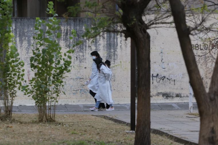 Cordón sanitario en barrio Rivadavia de Córdoba.