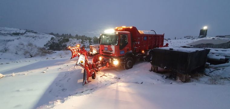 Copiosa nevada en Bariloche.