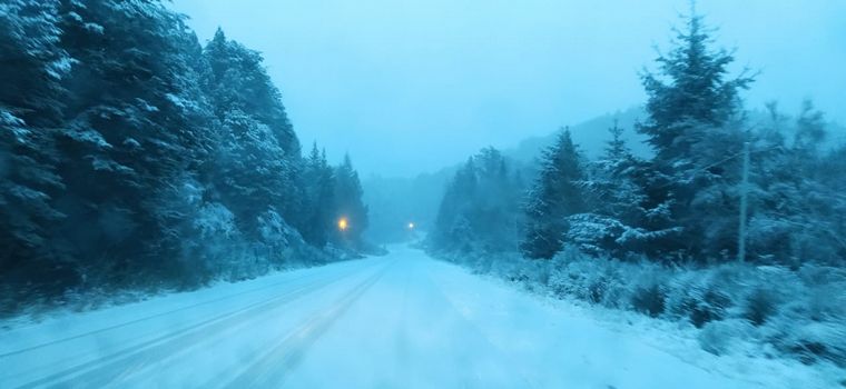 Copiosa nevada en Bariloche.