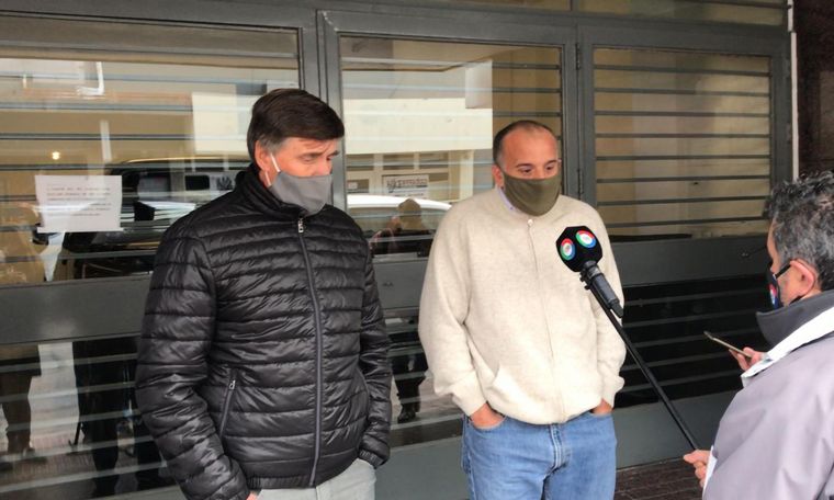 David Tonello y Sergio Barbieri (Asociación de productores de Vicuña Mackenna).