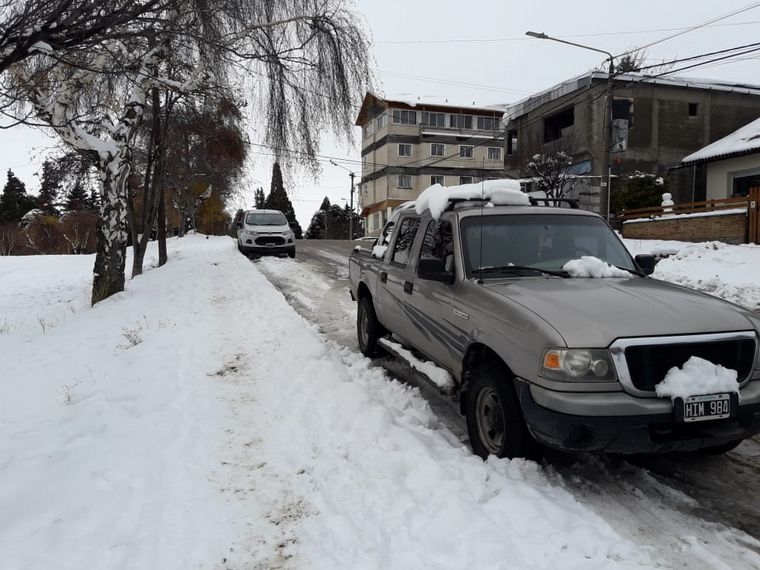 Nieve en Bariloche.