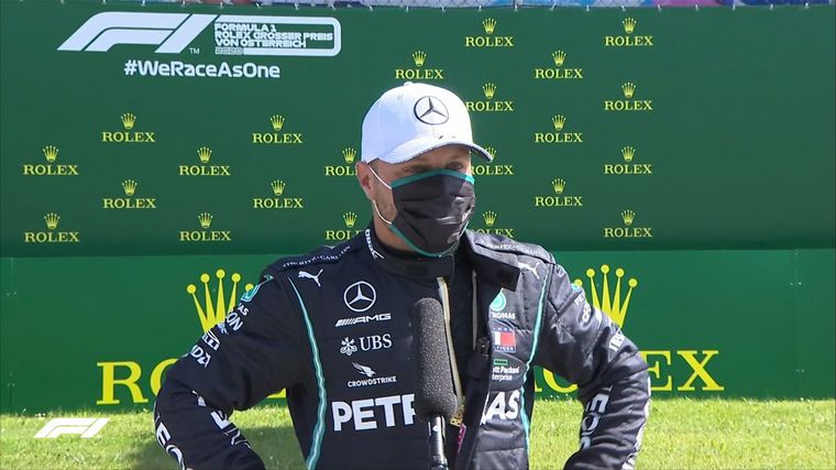 Bottas dio la sorpresa y batió a Hamilton clasificando