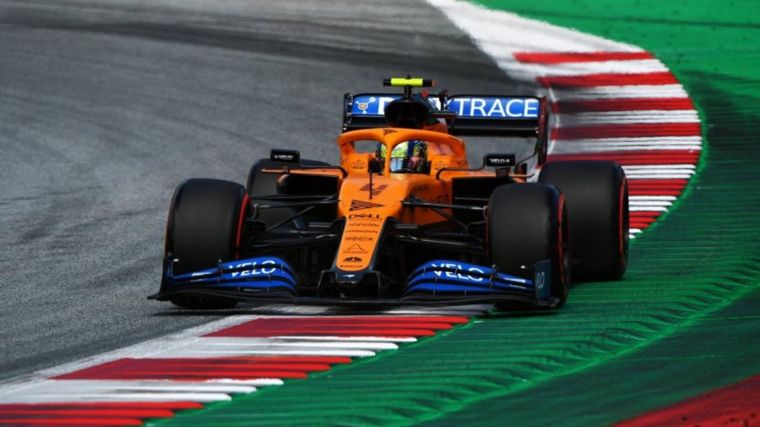 Sobresaliente faena de Lando Norris con su McLaren, fue 4°
