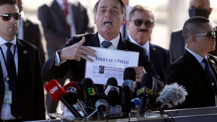 FOTO: Las autoridades brasileñas informaron que el presidente Bolsonaro tiene coronavirus.