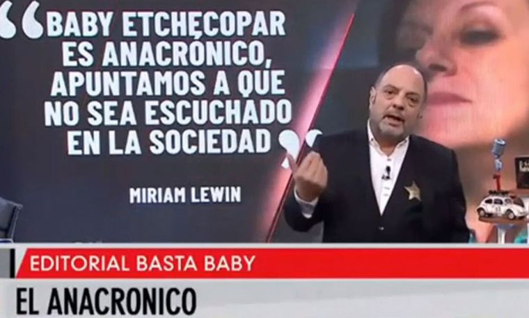 Baby Etchecopar le respondió a la Defensora del Público, Miriam Lewin.