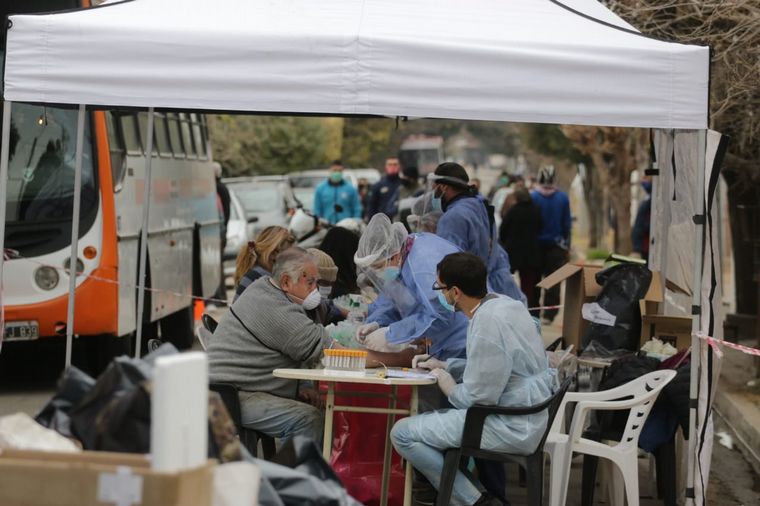 Testeos en barrio La Madrid