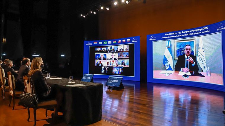La última cumbre del Mercosur fue virtual.