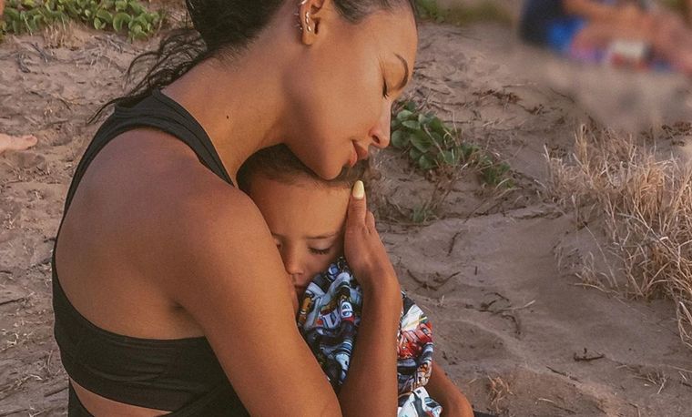 Naya Rivera y su hijo