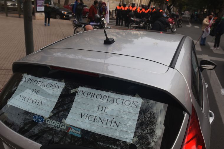 Movilización a favor de la intervención de Vicentin en Rosario.