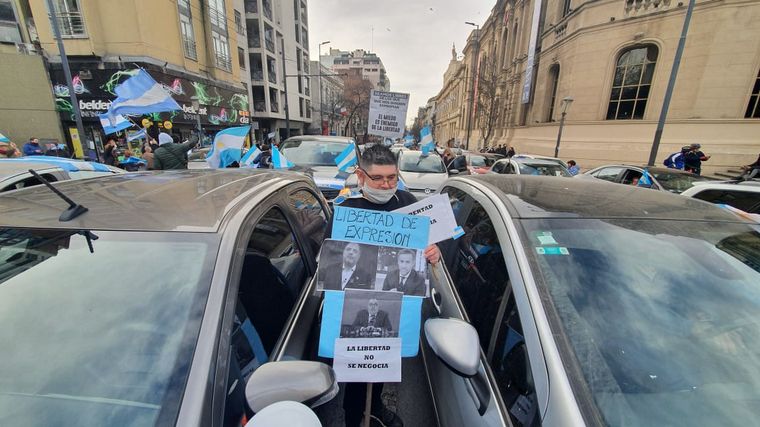 Banderazo en contra del Gobierno nacional en Córdoba.