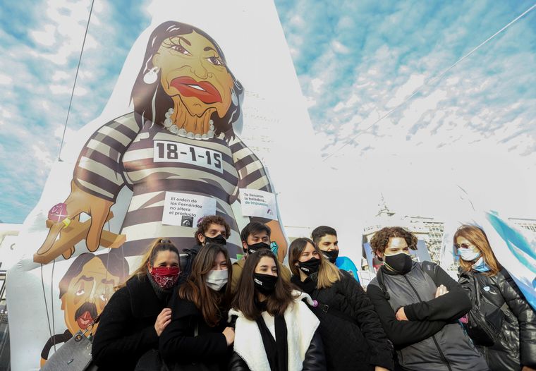 Marchas en todo el país en contra del Gobierno de Alberto Fernández.