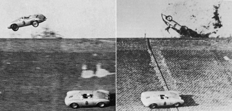 Impresionante secuencia del accidente de Von Frankenberger en Avus, 1956