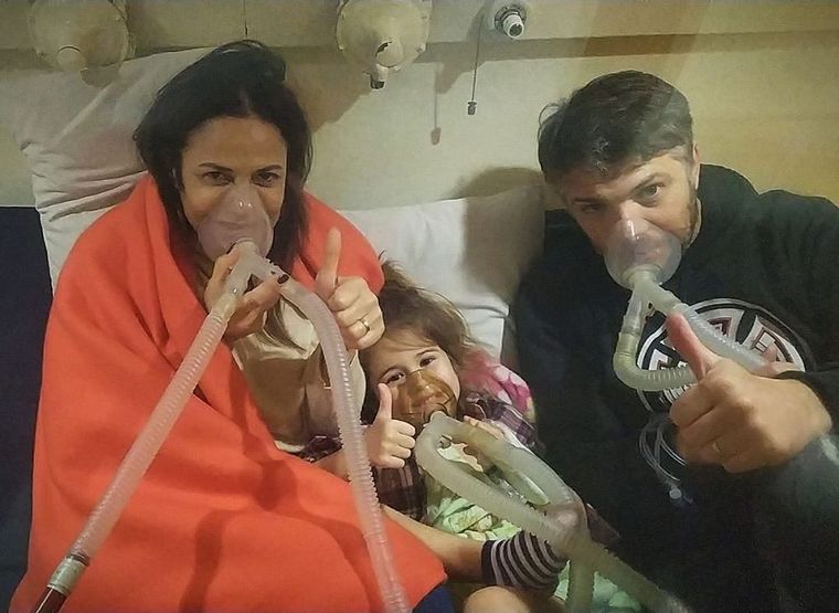 Fernanda Callejón y su familia recibieron el alta tras intoxicarse con monóxido.