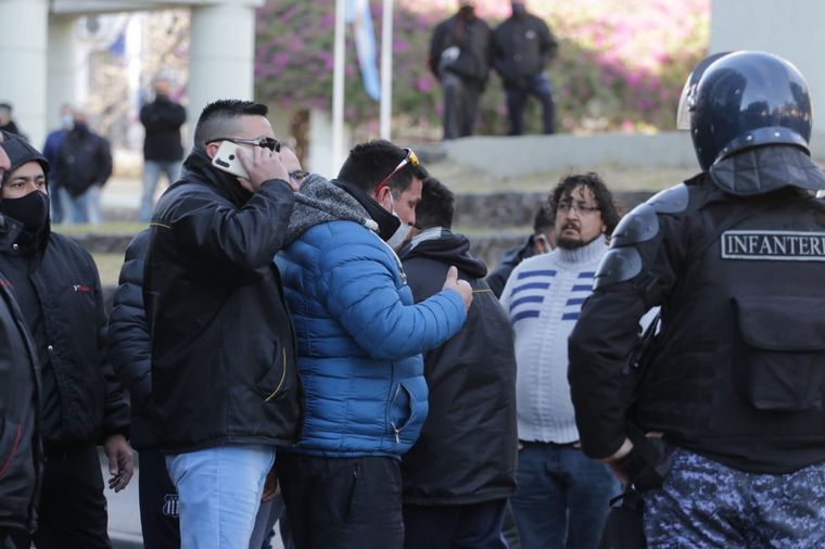 FOTO: Incidentes entre la Policía y choferes de UTA en Córdoba.