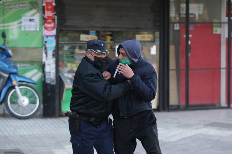 Secuencia de imágenes de los disturbios en la marcha de UTA