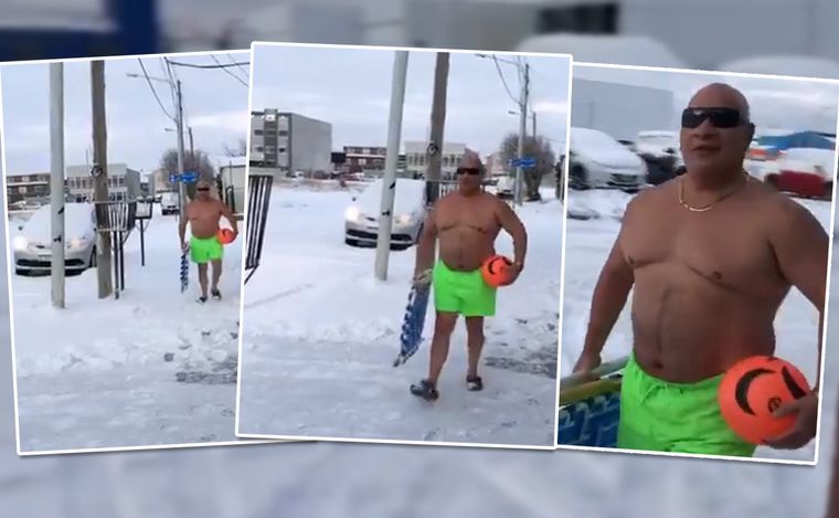 “Señora, ¿dónde está la playa para tomar sol?”, le preguntó el hombre a una vecina.