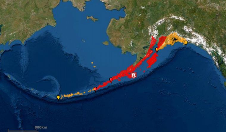 Alerta de tsunami para Alaska