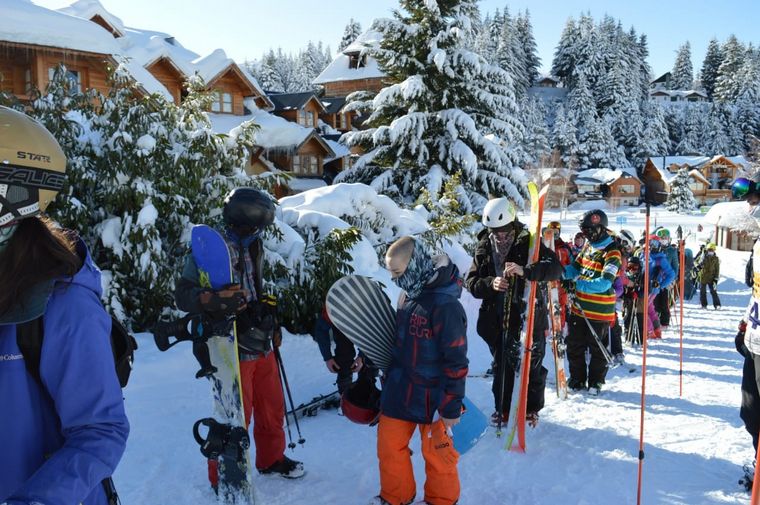Comenzó la temporada de esquí en el Cerro Catedral de Bariloche.