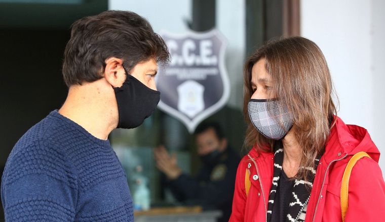 Axel Kicillof y Sabina Frederic.