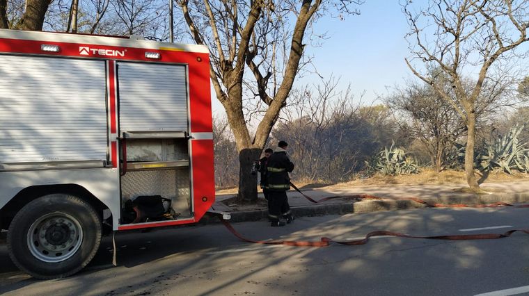 Incendio en el Parque Sarmiento de Córdoba.