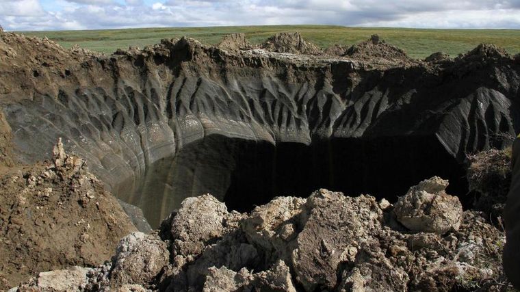 FOTO: El cráter de Batagaika en la República de Sajá, Rusia.