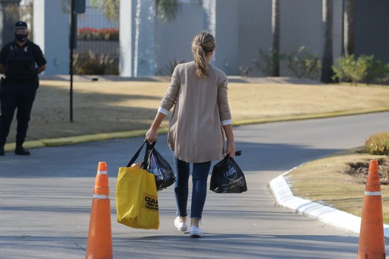 Cordón sanitario en el country Cañuelas en el sur de la ciudad de Córdoba.