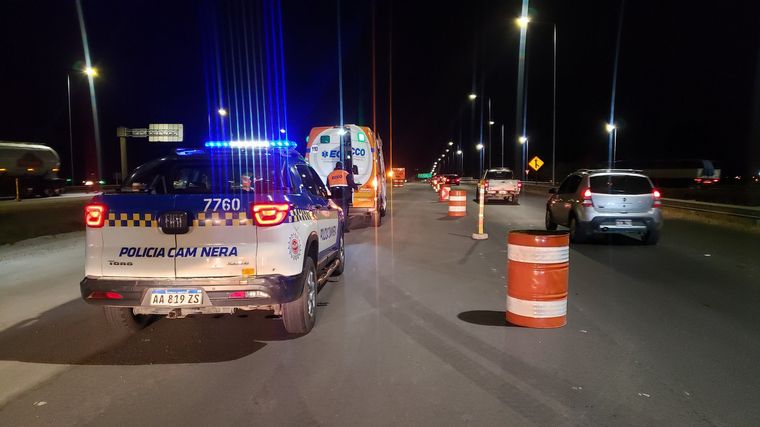 Choque y vuelco en avenida Circunvalación (Foto: Roxana Martínez/El Doce).