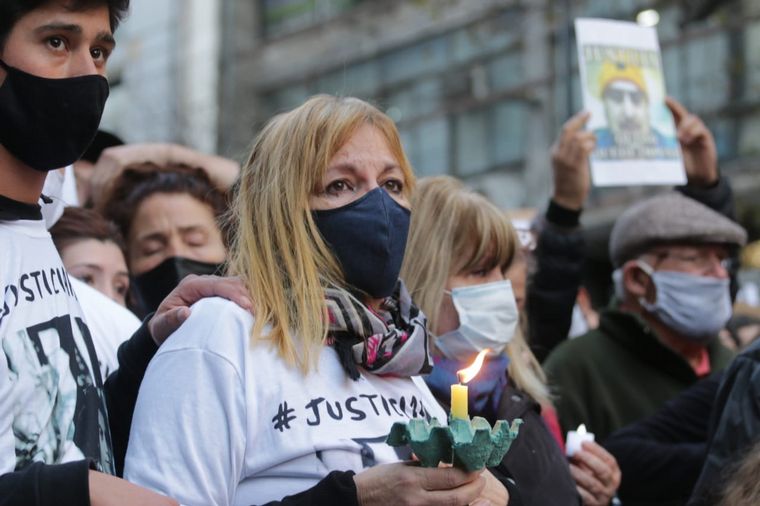 Los familiares de Blas Correas se manifiestan en las calles de la ciudad.