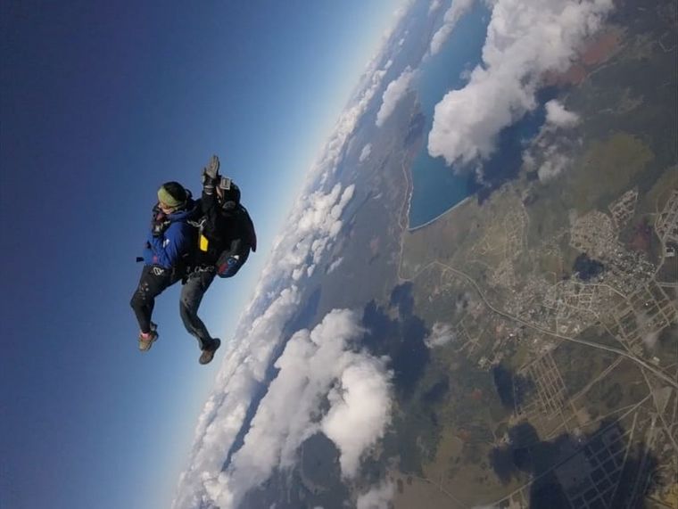 Juan Balbas, instructor para saltos con pasajeros
