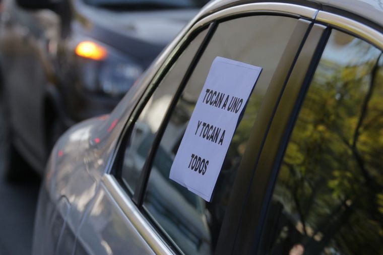 Marcha de médicos en Córdoba Capital.