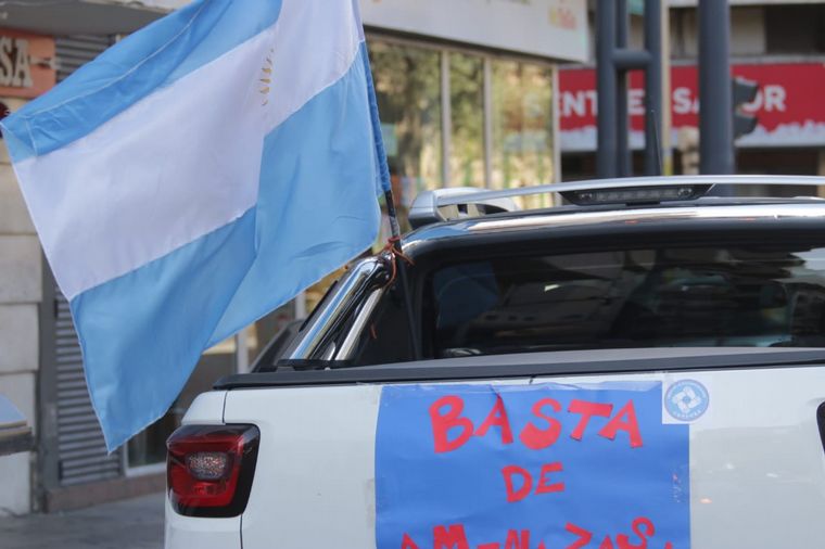 Marcha de médicos en Córdoba Capital.