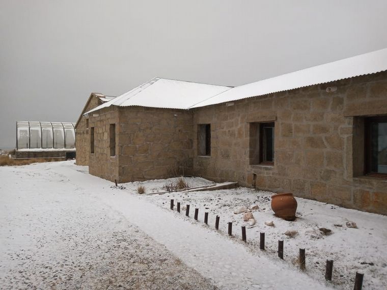 Frío intenso en Córdoba: nieva en las Altas Cumbres.
