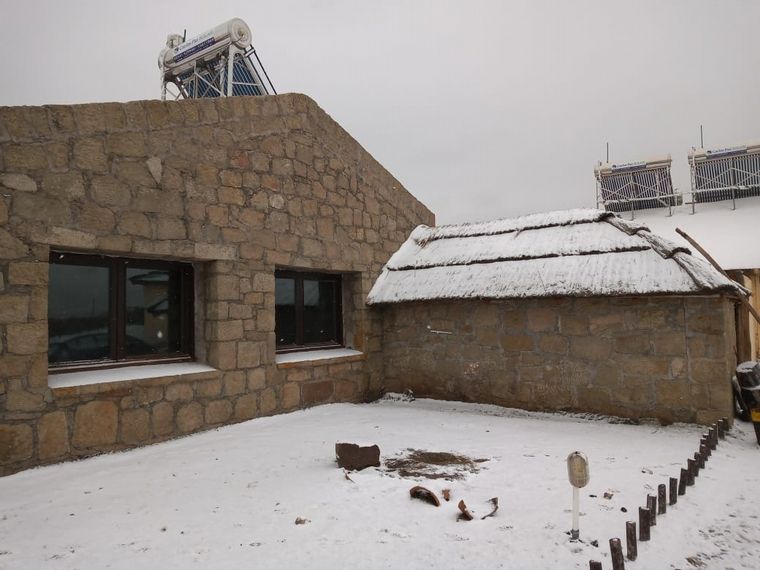 Frío intenso en Córdoba: nieva en las Altas Cumbres.