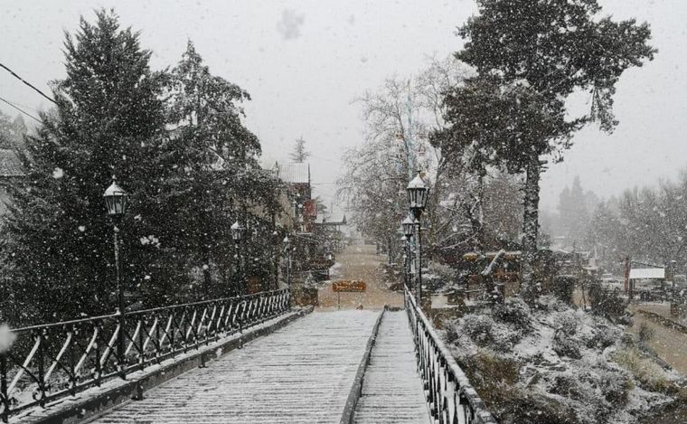Nieve en La Cumbrecita.
