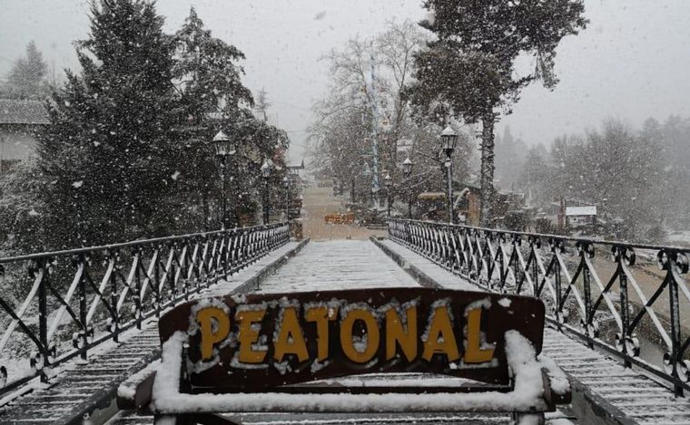 Nieve en La Cumbrecita.