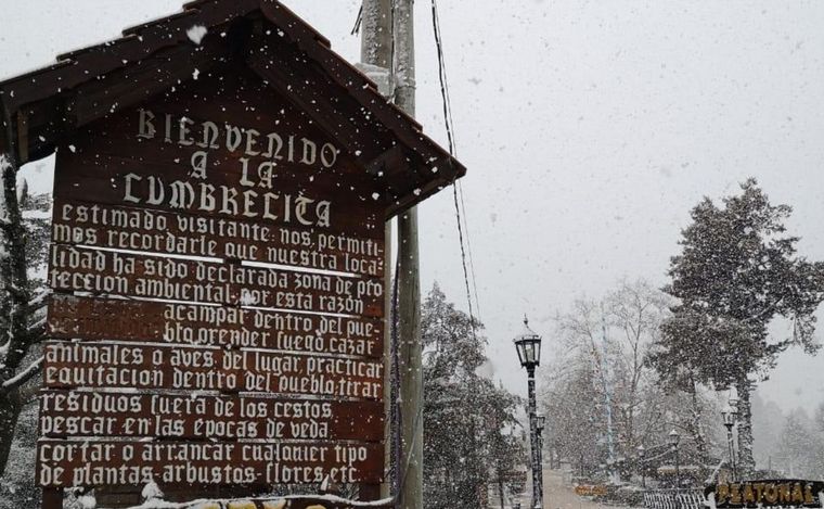 Nieve en La Cumbrecita.