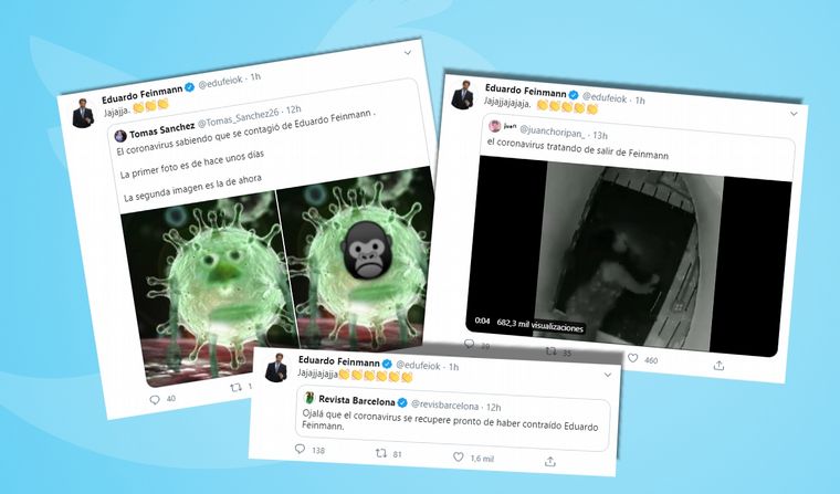 Feinmann se rió de memes contra él.