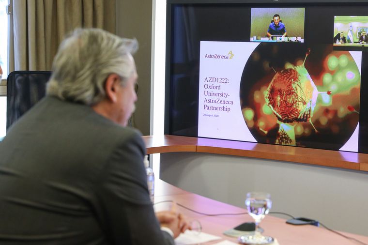 Fernández habló con el CEO de AstraZeneca.
