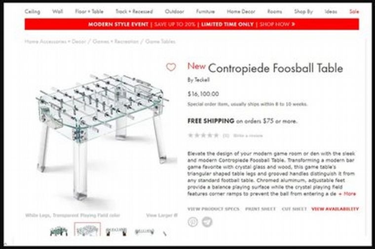 El excéntrico metegol que tiene Wanda Nara en su mansión de París.