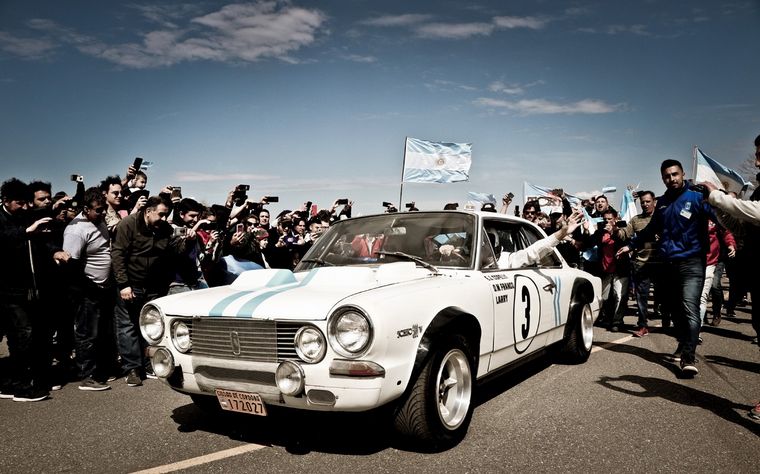El Torino Nº3 y "Cacho" Franco al volante, al igual que hace 51 años.