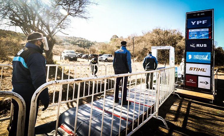 Nuevas medidas sanitarias ensayadas hoy por el Rally Cordobés y Argentino.
