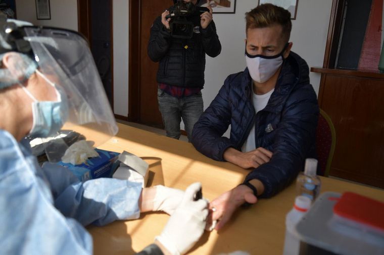 Leonel Pernía hoy en el procedimiento de testeos en Turismo Carretera.