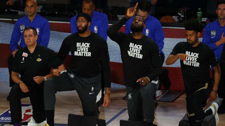 Histórica protesta en la NBA.